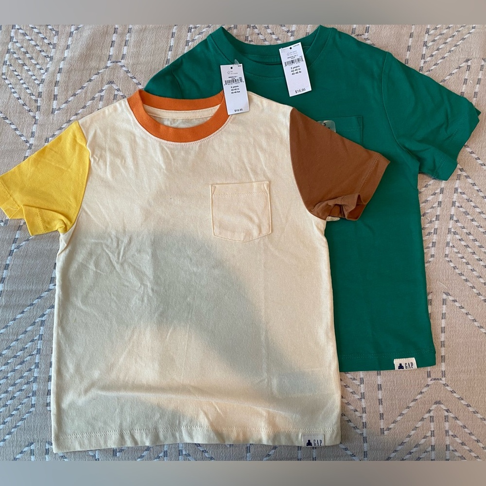Organic Cotton GAP Short-Sleeve T-Shirts in 5T